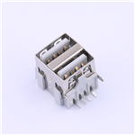 USB Type-A 母座 彎插KH-2AF90ZJ-13.5-BCu
