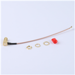 轉(zhuǎn)接線 11牙SMA彎母頭轉(zhuǎn)一代IPEX RG178線——KH-SMAKW-IPEX-RG1.78-120