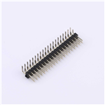 排針 間距:2.54mm 雙排彎針 2x20P KH-2.54PH90-2X20P-L13.8.18.8