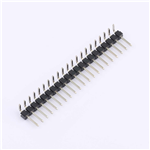 排針 間距:2.54mm 單排彎針 1x21P KH-2.54PH90-1X21P-L13.8