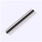 排針 間距:2.54mm 單排彎針 1x23P KH-2.54PH90-1X23P-L13.8